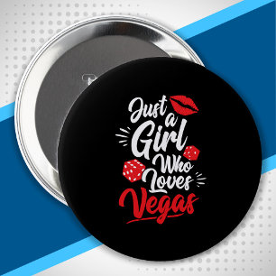 Badge Rond 10 Cm Las Vegas Girls Trip - Girls Who Loves Vegas