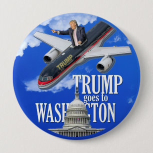Badge Rond 10 Cm L'atout va à Washington