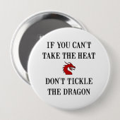 Badge Rond 10 Cm Le Dragon (Devant & derrière)