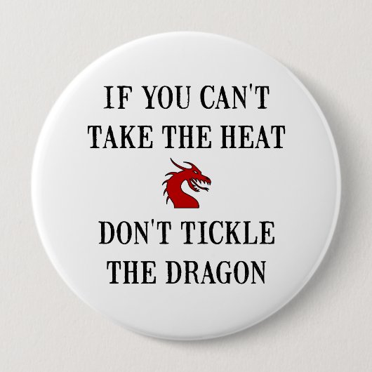 Badge Rond 10 Cm Le Dragon (Devant)