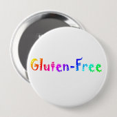 Badge Rond 10 Cm Le gluten libèrent (Devant & derrière)