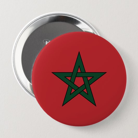Badge Rond 10 Cm Le Maroc (Devant & derrière)