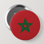 Badge Rond 10 Cm Le Maroc, Maroc (Devant & derrière)