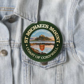 Badge Rond 10 Cm Le Mont Saint-Michel (En situation)