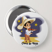 Badge Rond 10 Cm Le musicien - (Devant & derrière)