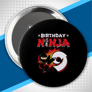 Badge Rond 10 Cm Le poison de Ninja Birthday