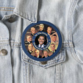 Badge Rond 10 Cm Le Président Obama 2012 (En situation)
