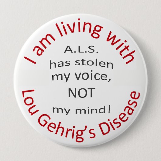 Badge Rond 10 Cm Le SAL a volé ma voix (Devant)