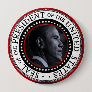 Badge Rond 10 Cm Le sceau présidentiel de Barack Obama