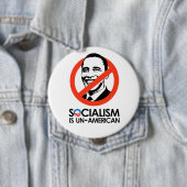 Badge Rond 10 Cm Le socialisme est peu américain (En situation)