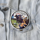 Badge Rond 10 Cm Le Trumpsman sans tête monte encore ! (En situation)