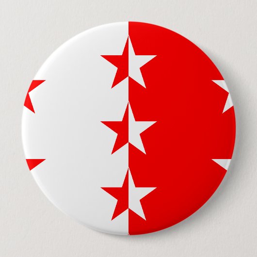 Badge Rond 10 Cm Le Valais, Suisse (Devant)