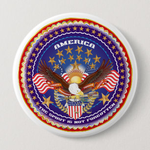 Badge Rond 10 Cm Le vétéran le voient dans la vue d'action au suj