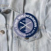 Badge Rond 10 Cm Le Wilderness (B&G) (En situation)