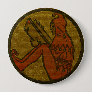 Badge Rond 10 Cm L'énigme de livre