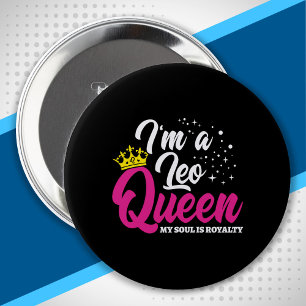 Badge Rond 10 Cm Leo Anniversaire Reine Astrologie Zodiac juillet a