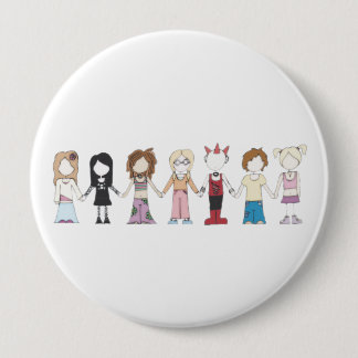 Badge Rond 10 Cm Les amis sont bouton d'amis