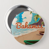 Badge Rond 10 Cm Les Bahamas (Devant & derrière)