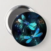 Badge Rond 10 Cm Les libellules du lac (Devant & derrière)