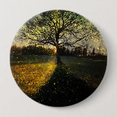 Badge Rond 10 Cm Les lucioles magiques paysage onirique (Devant)
