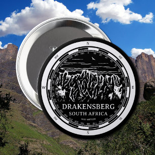 Badge Rond 10 Cm Les montagnes du Drakensberg - Afrique du Sud
