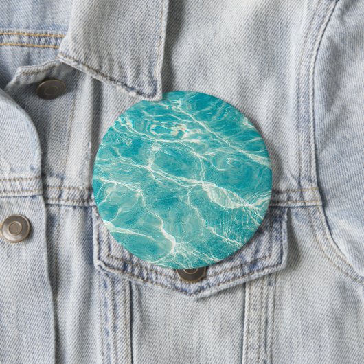 Badge Rond 10 Cm les vagues de la mer (En situation)