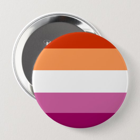 Badge Rond 10 Cm Lesbian Flag (Devant & derrière)