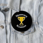BADGE ROND 10 CM LESBIENNE HONORIFIQUE - BLANC - .PNG (En situation)
