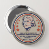 Badge Rond 10 Cm Liberté II de Jefferson (Devant & derrière)