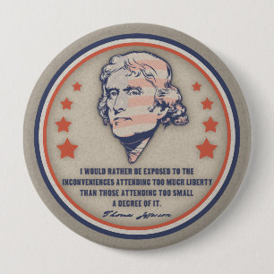 Badge Rond 10 Cm Liberté II de Jefferson