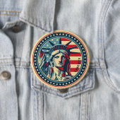 Badge Rond 10 Cm Liberté pour tous ! (En situation)