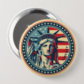 Badge Rond 10 Cm Liberté pour tous ! (Devant & derrière)