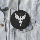 Badge Rond 10 Cm Ligne blanche (En situation)