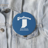 Badge Rond 10 Cm L'Indiana - où les enfants blancs jouent toujours (En situation)