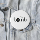 Badge Rond 10 Cm L'Islam est la bombe Faded.png (En situation)