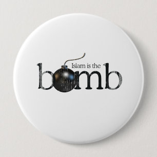 Badge Rond 10 Cm L'Islam est la bombe Faded.png