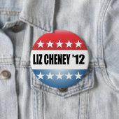 BADGE ROND 10 CM LIZ CHENEY (En situation)