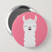 Badge Rond 10 Cm Llama alpaga (Devant & derrière)