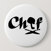 Badge Rond 10 Cm Logo du chef (Devant)