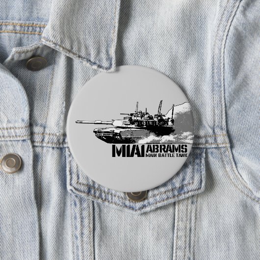 Badge Rond 10 Cm M1 Abrams (En situation)