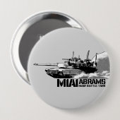 Badge Rond 10 Cm M1 Abrams (Devant & derrière)