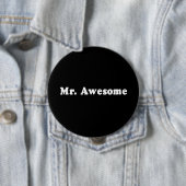 Badge Rond 10 Cm M. UN T-shirt MAGNIFIQUE (En situation)
