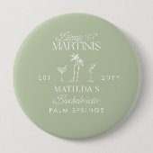 Badge Rond 10 Cm Maillots de bain et martinis Élégant enterrement d (Devant)