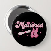 Badge Rond 10 Cm Maîtrise Il Maîtrise Diplômé MBA (Devant & derrière)