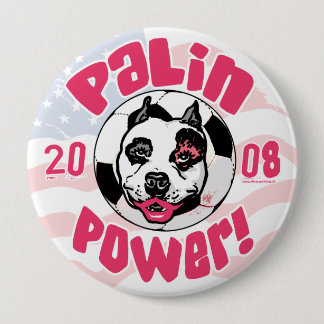 Badge Rond 10 Cm Maman du football de puissance de Palin