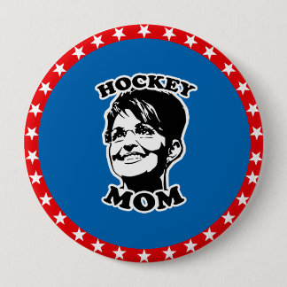 Badge Rond 10 Cm Maman du hockey
