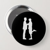 Badge Rond 10 Cm Man Love (Devant & derrière)