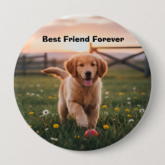 Badge Rond 10 Cm Man’s Best Friend Pin