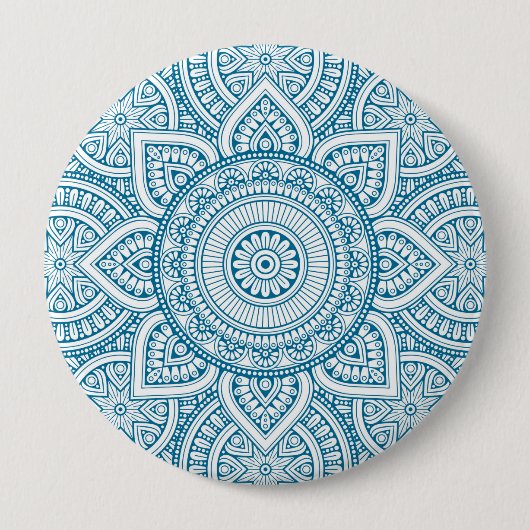 Badge Rond 10 Cm Mandala (Devant)