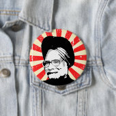 Badge Rond 10 Cm Manmohan Singh (En situation)